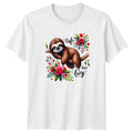 Cute But Lazy T-Shirt Sloth Lover Animal Birthday Gift For Him And Her