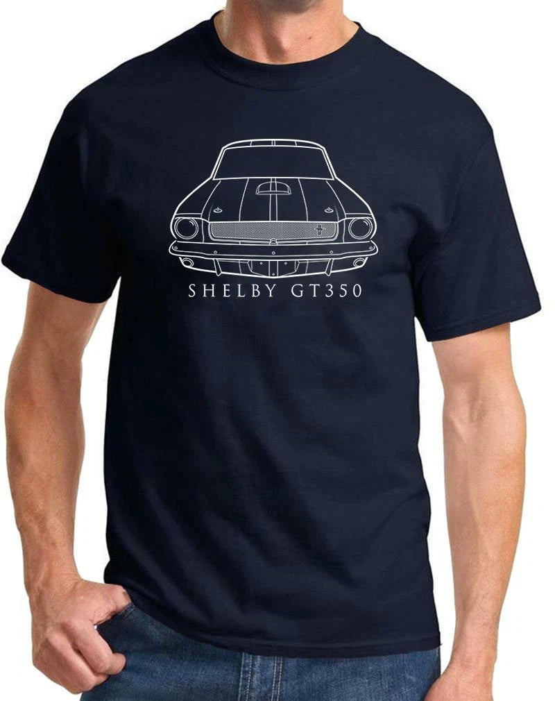1965 1966 Shelby GT350 Mustang Classic Front End Design Tshirt NEW
