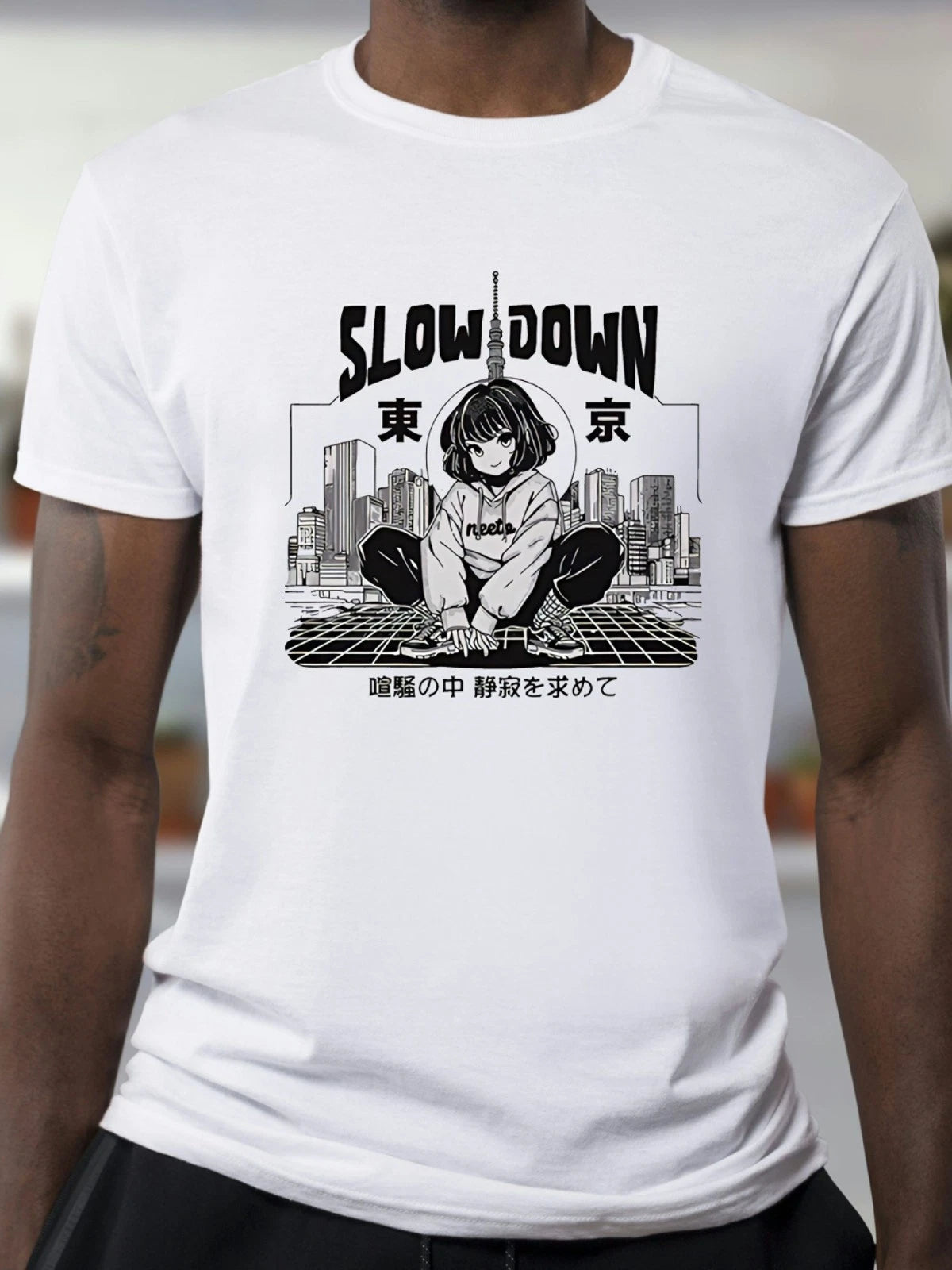 Cute Trendy Japanese T-Shirt "slowdown tokyo" Unisex