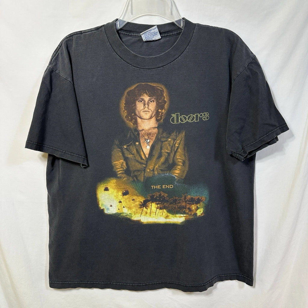 Vintage Jim Morrison The Doors The End Large T-Shirt Retro Band Music Tee L 60's