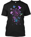 Bird-dream Catcher Lth T-Shirt Made in the USA Size S to 5XL