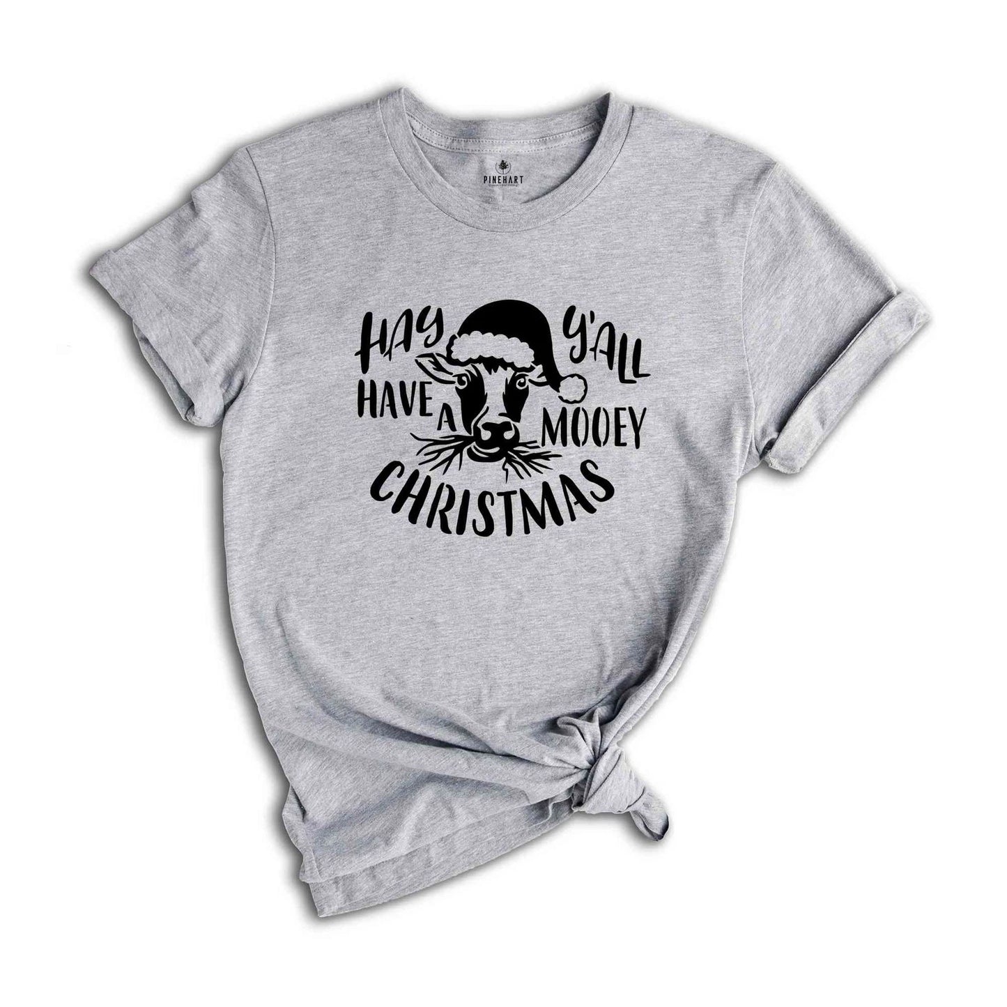 Hay Y'all Have Mooey Christmas Shirt, Cute Christmas Shirt, Cow Shirt, Christmas