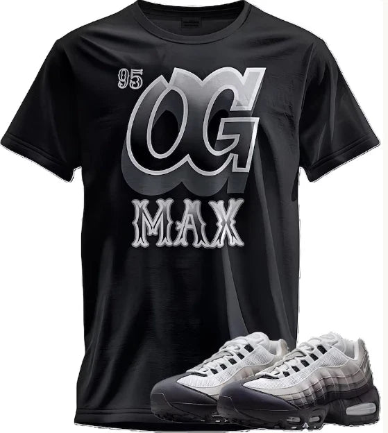 T-Shirt Matching Max OG 95 Grey/Gradient