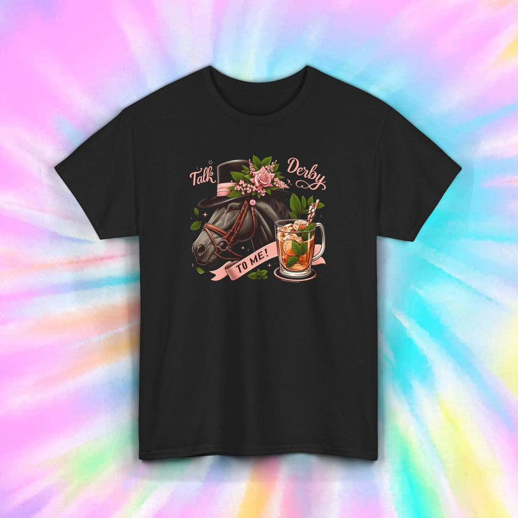 Talk Derby To Me T-Shirt Horse Racing Kentucky Derby Mint Julep Tee S-5XL