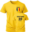 Personalise Romania Football T-Shirt, Soccer, Fans Sports Costume, Flag Badge,
