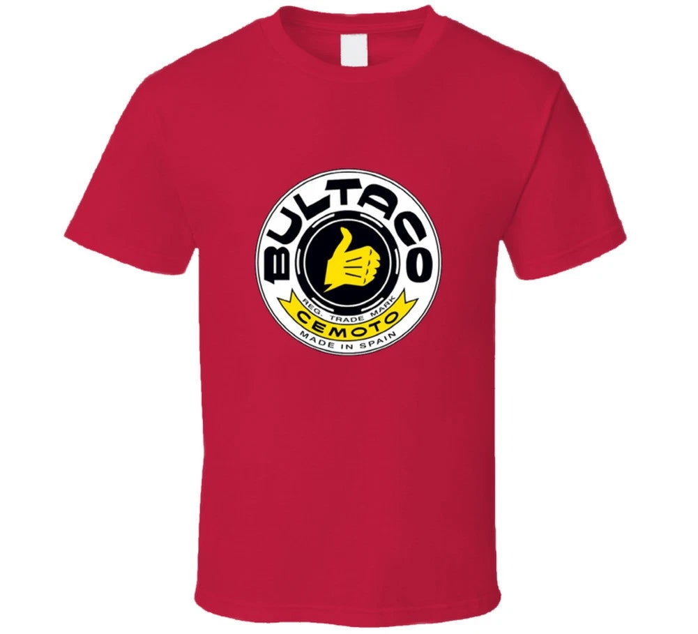 Vintage Motocross T-Shirt Bultaco Logo