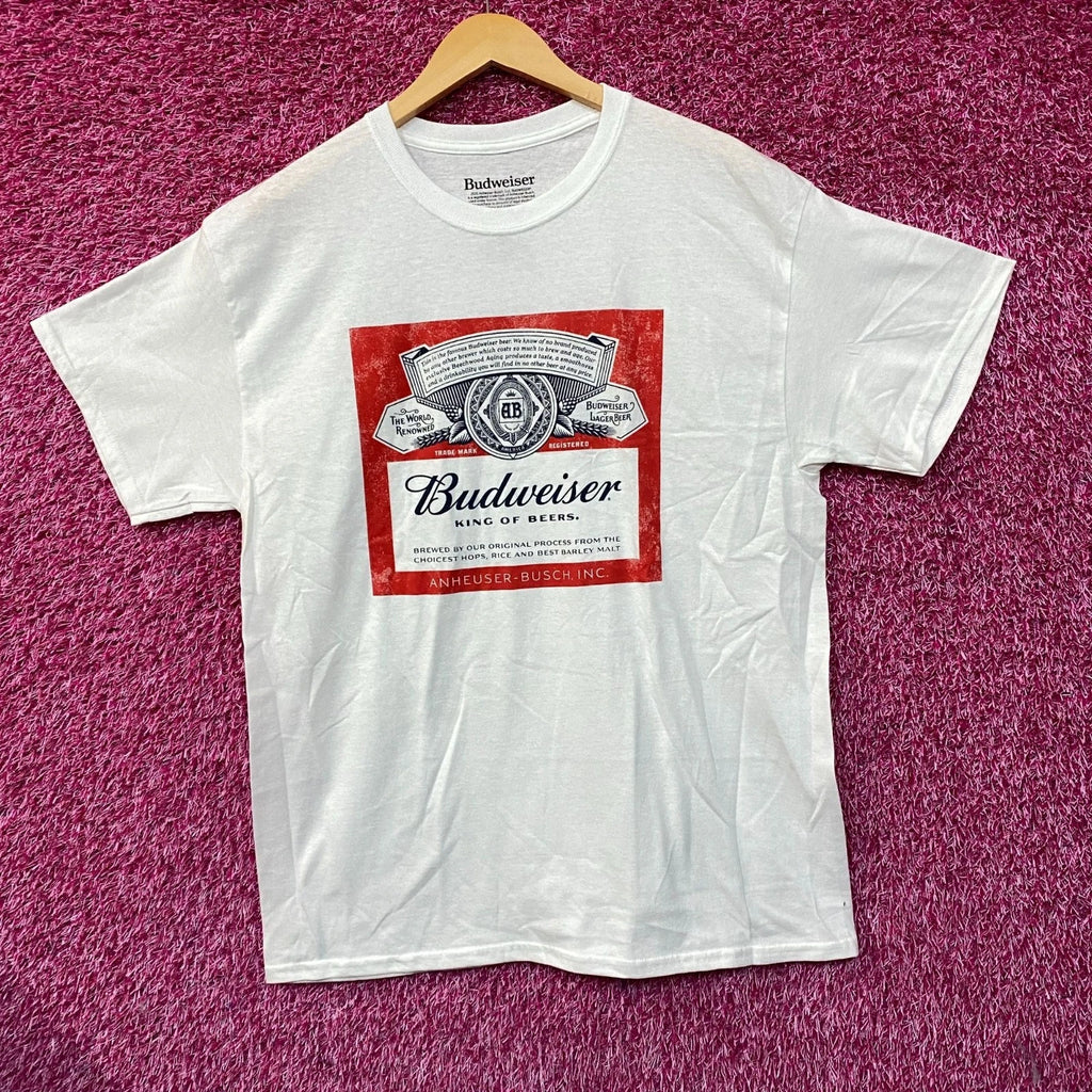World Renowned Budweiser King Of Beers T-Shirt Large
