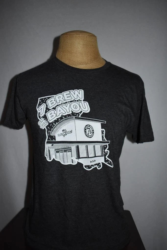 7 Brew Drive Thru Coffee Adult T-Shirt Louisiana Edition 7 Brew On The Bayou NEW