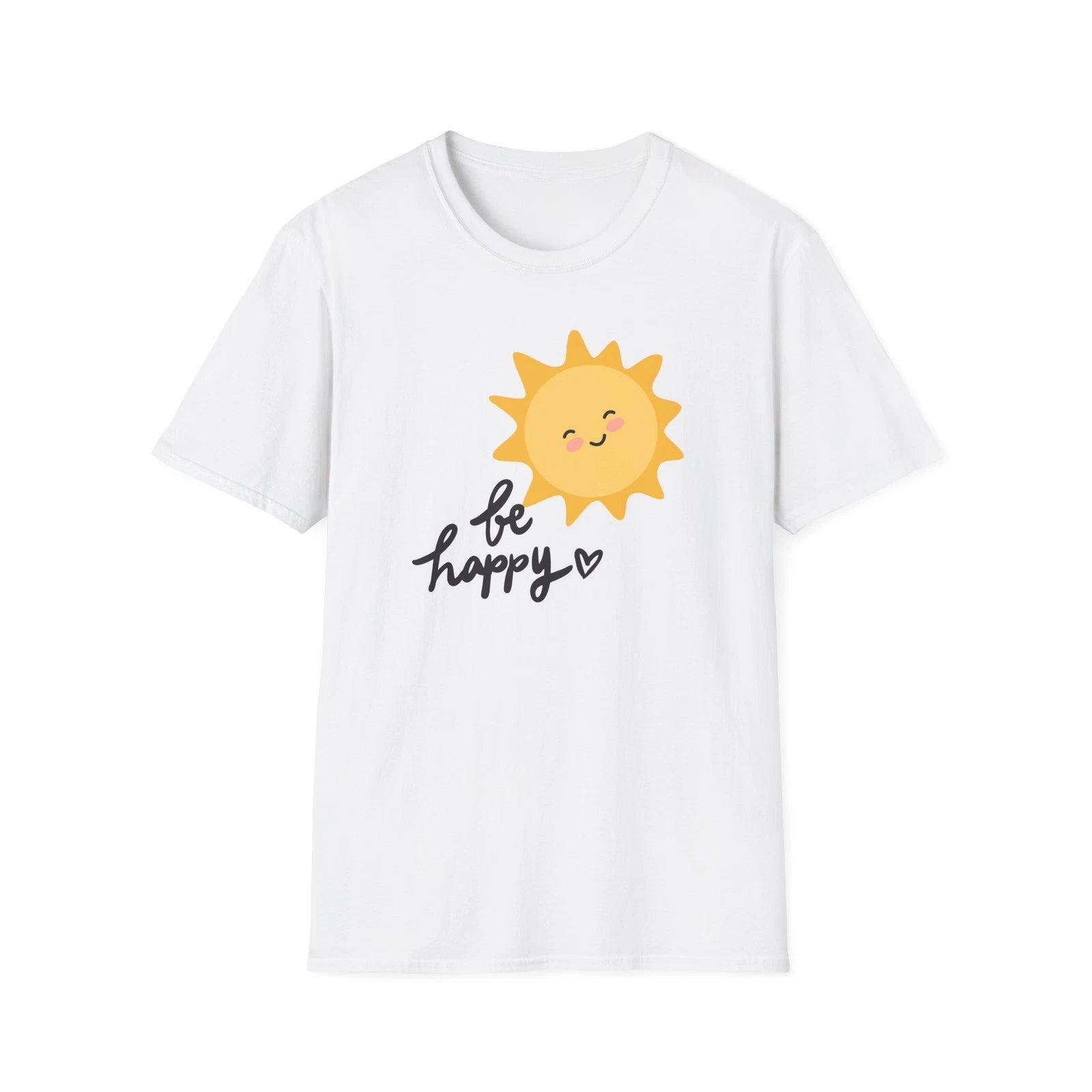Smiling Sun Be Happy T-Shirt | Cute Sunshine Graphic