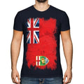 Manitoba Grunge Flag Men's T-Shirt Manitobans T-Shirt