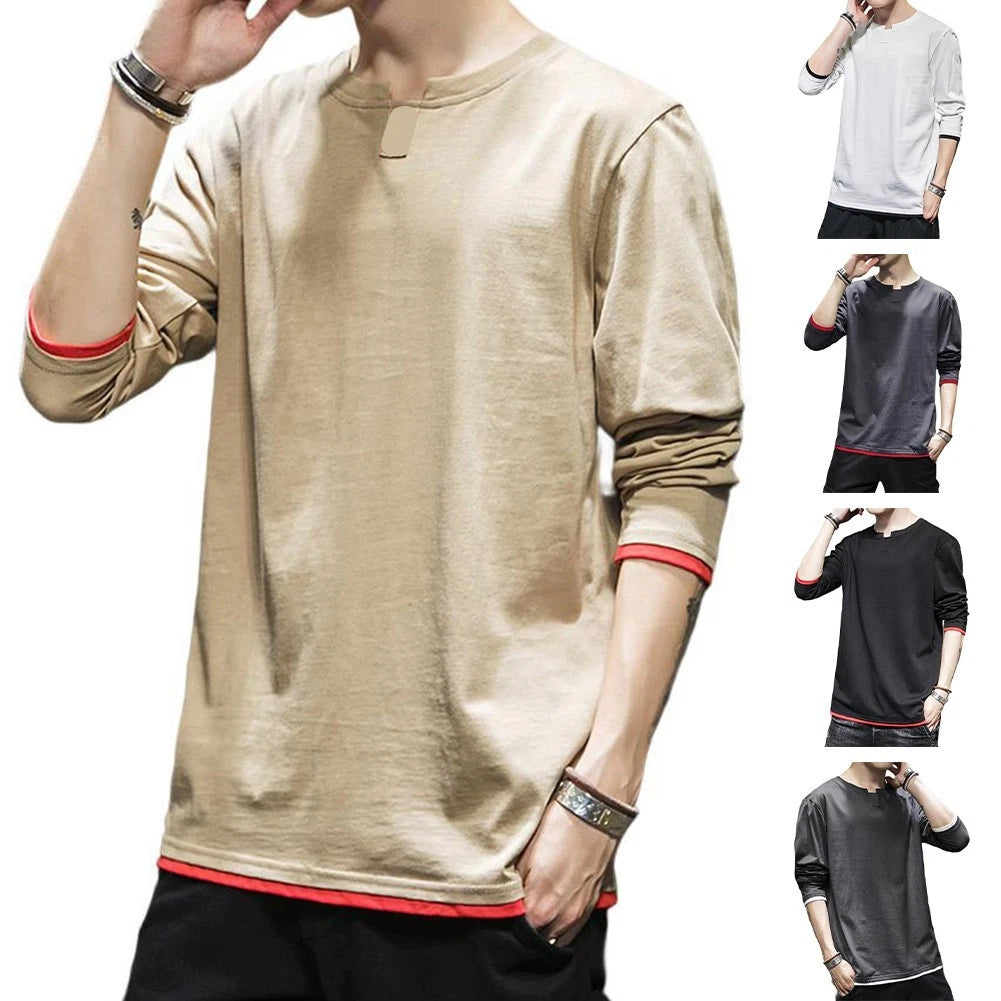 Streetwear Long Sleeve 5% Spandex Blend Comfortable Fit Street Fashion