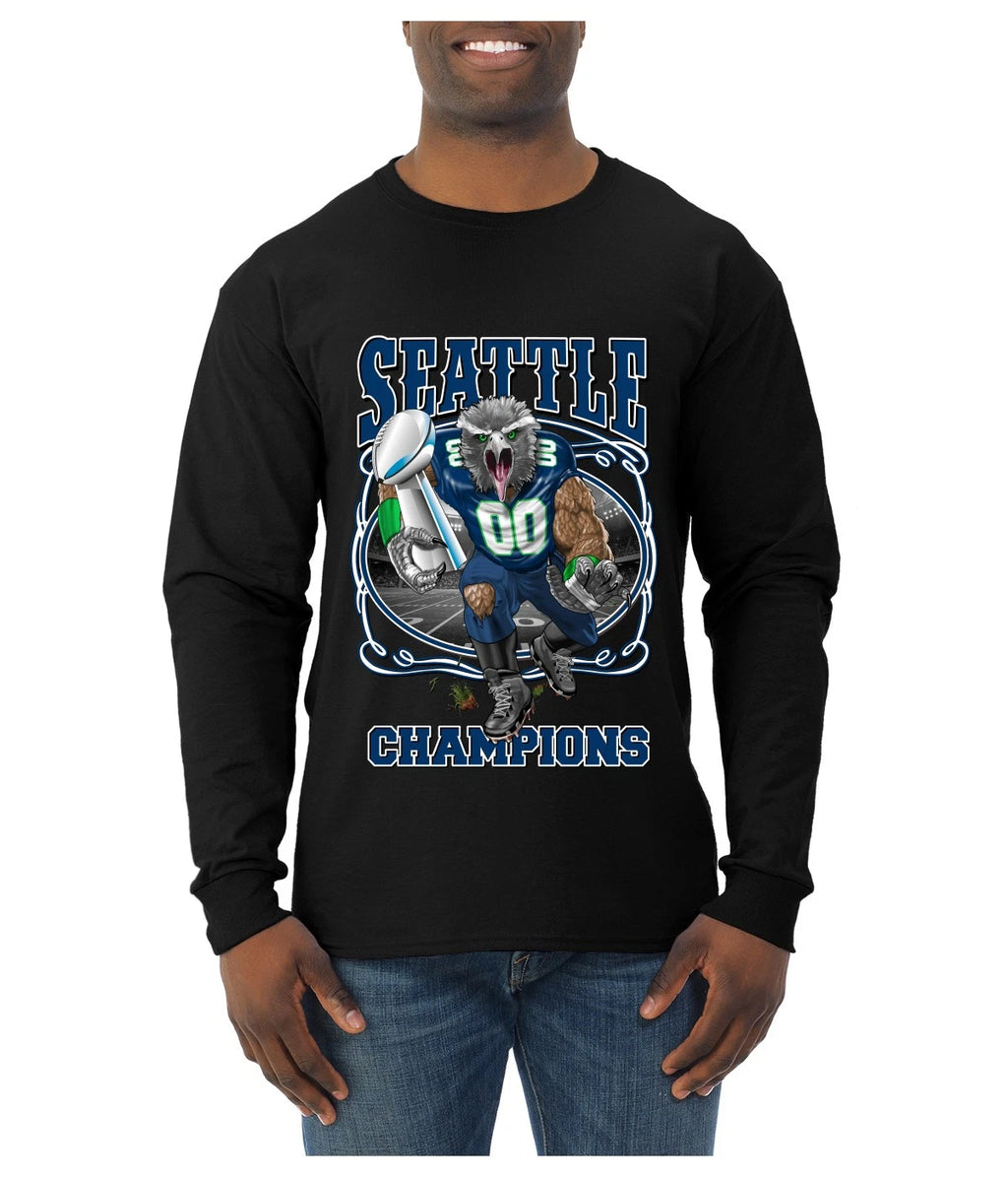 Seattle Football Championsship Sports Mens Long Sleeve Shirt