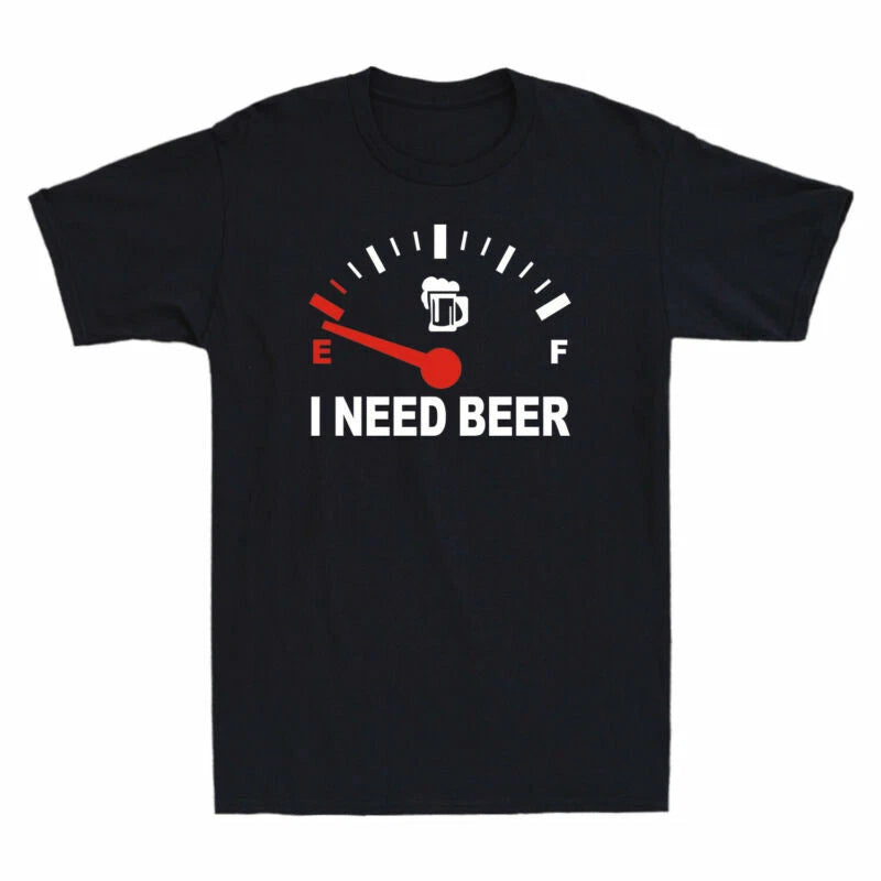 Energy Of Beer Funny Men's Lover Cotton Sleeve Out Need I Tee Short Beer Gift