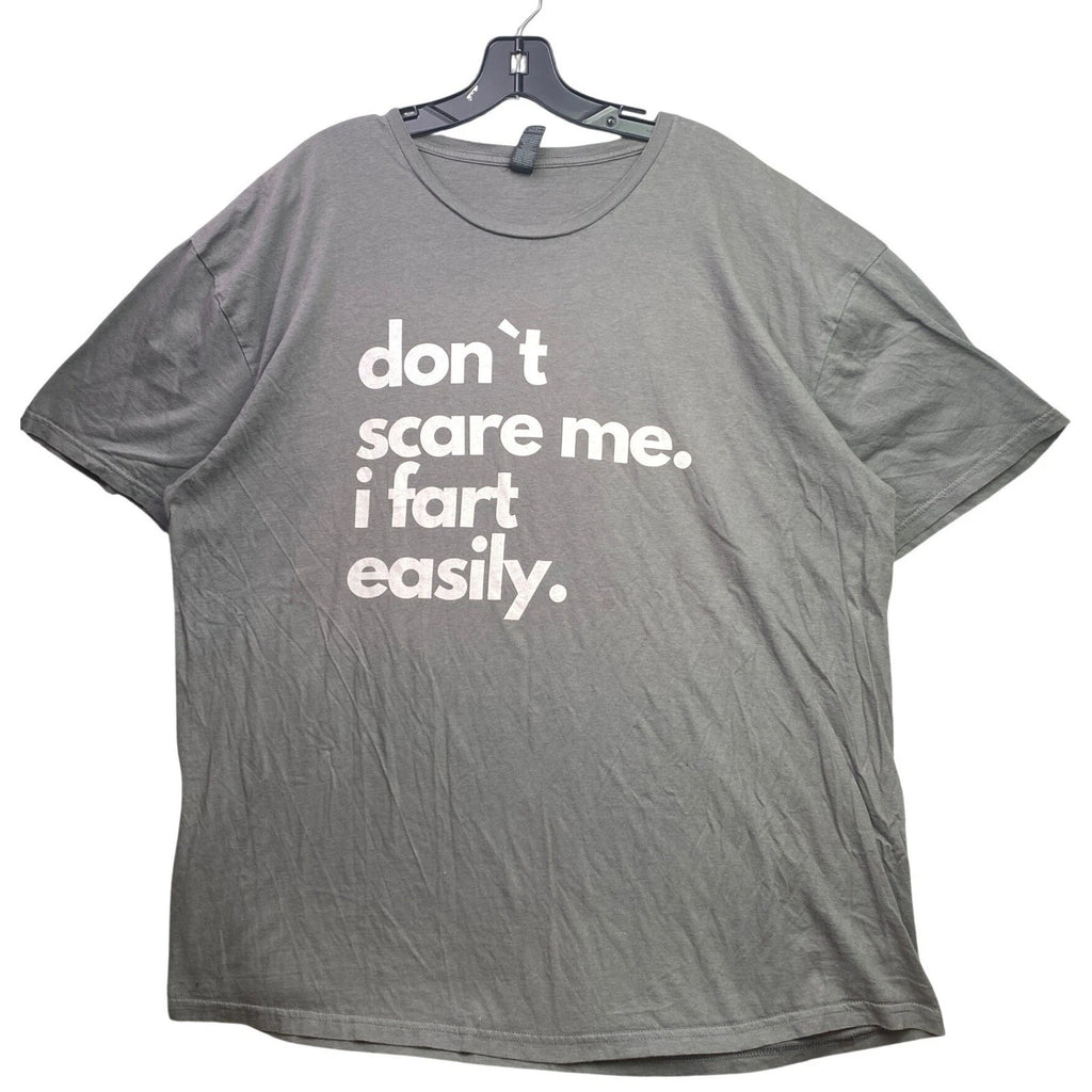 Fart Shirt Mens 2XL Graphic Spell Out Funny Grunge Everyday Streetwear