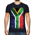 South Africa Flag Grunge Mens T-Shirt Suid-Afrika Football T-Shirt