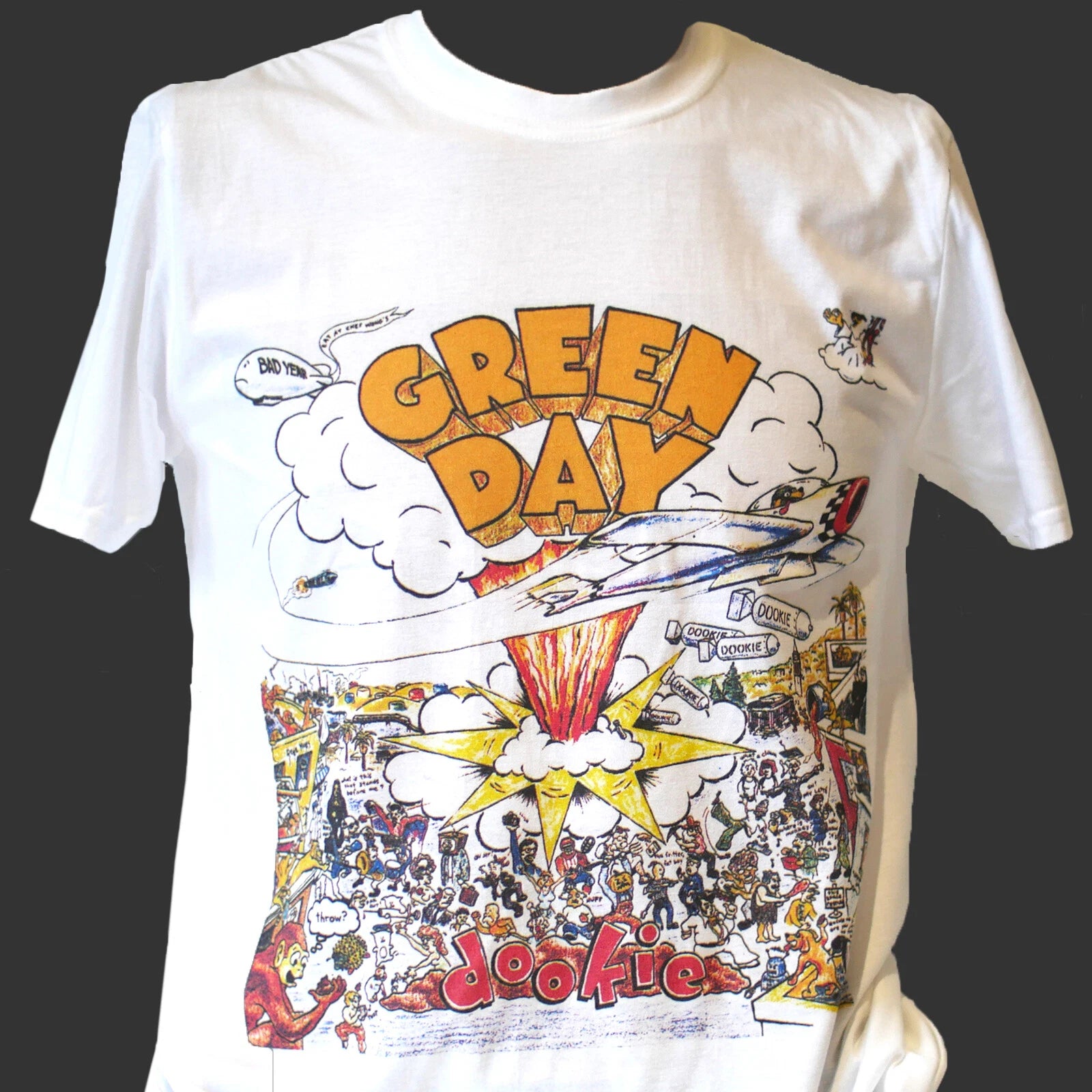 PUNK ROCK T-SHIRT White Short Sleeve Gildan unisex S-3XL