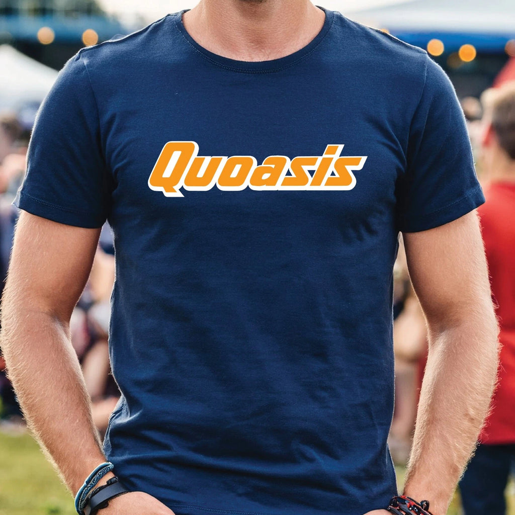Retro Quoasis T-Shirt | Funny 90s Manchester Tee Mad Fer It