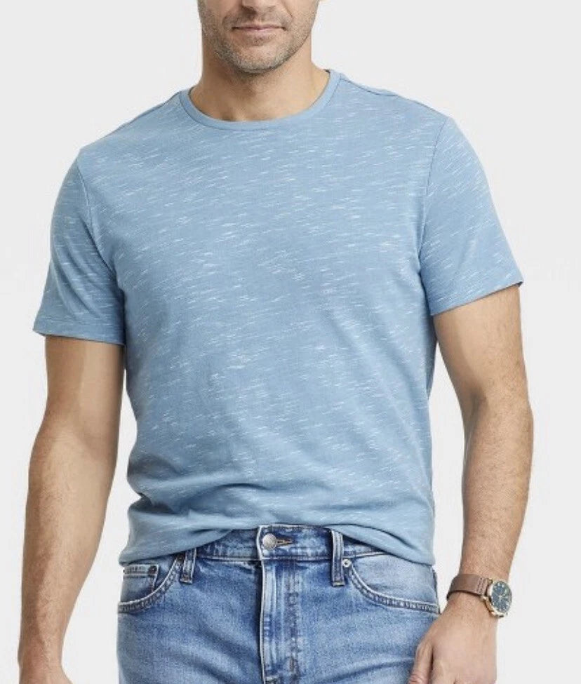 NEW Goodfellow Men’s T-Shirt Crew Neck Short Sleeve, Light Blue, Large FREE SHIP