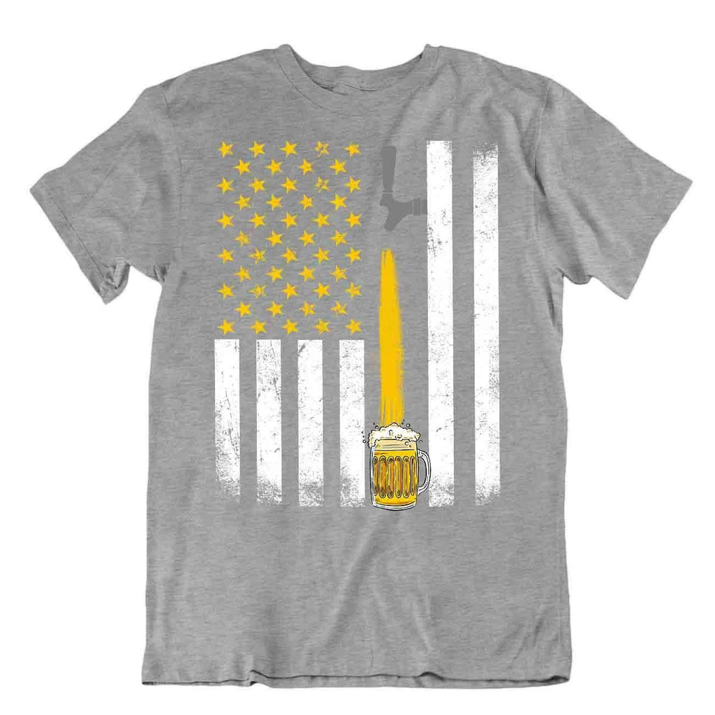 Beer Flag Tshirt Wonderful Time For A Beer Night Birthday Party Shirt Comic Joke