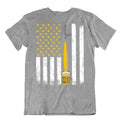 Beer Flag Tshirt Wonderful Time For A Beer Night Birthday Party Shirt Comic Joke