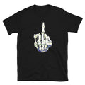 skeleton hand showing finger fun trendy graphic Short-Sleeve Unisex T-Shirt