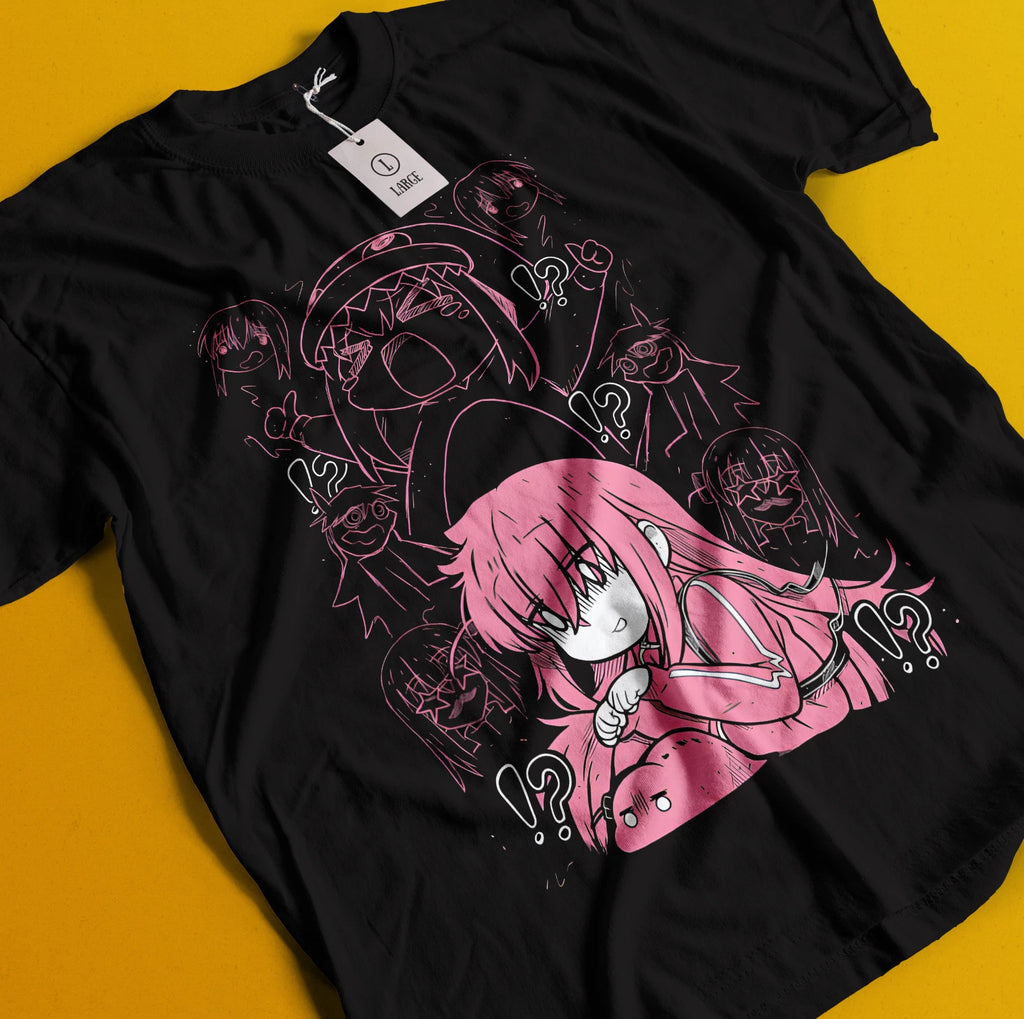 Hitori Gotou Bocchi the Rock T-Shirt Kawaii Funny Yamada Tee Nijika Ijichi Shirt