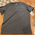 George Men's Vee Neck T-Shirt Charcoal Size XL (46-48)