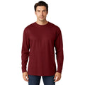 River Road Mens Long Sleeve T-Shirt Ribbed Cuffs Classic Crewneck Cotton Tee TOP
