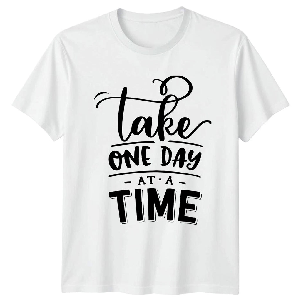Take One Day At A T-Shirt Mental Health Motivational Birthday Gift