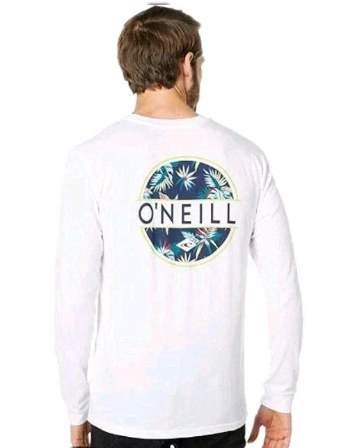 Oneill Surf Shirt Mens Large White Long Sleeve Shirt Lightweight New w Tags