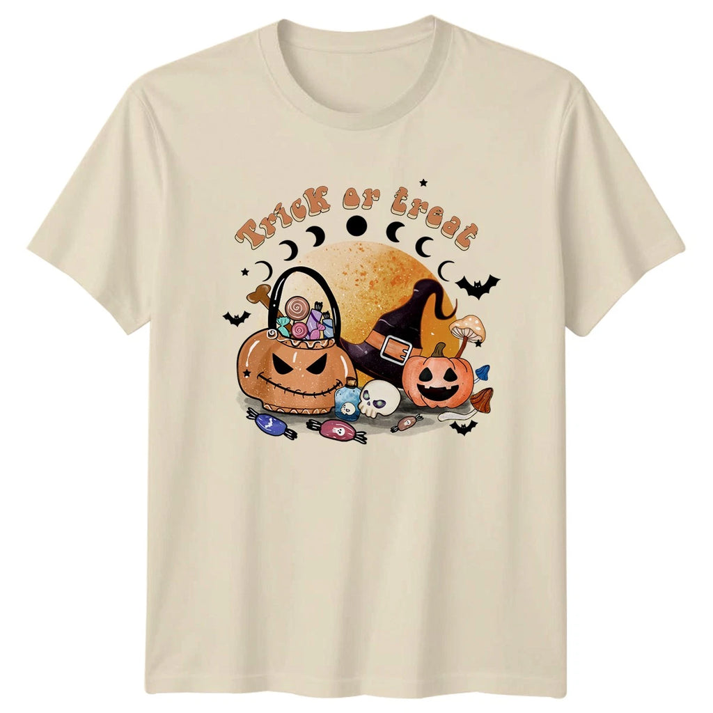 Trick Or Treat T-Shirt Hippie Boho Halloween Halloween Gift For Him And Her