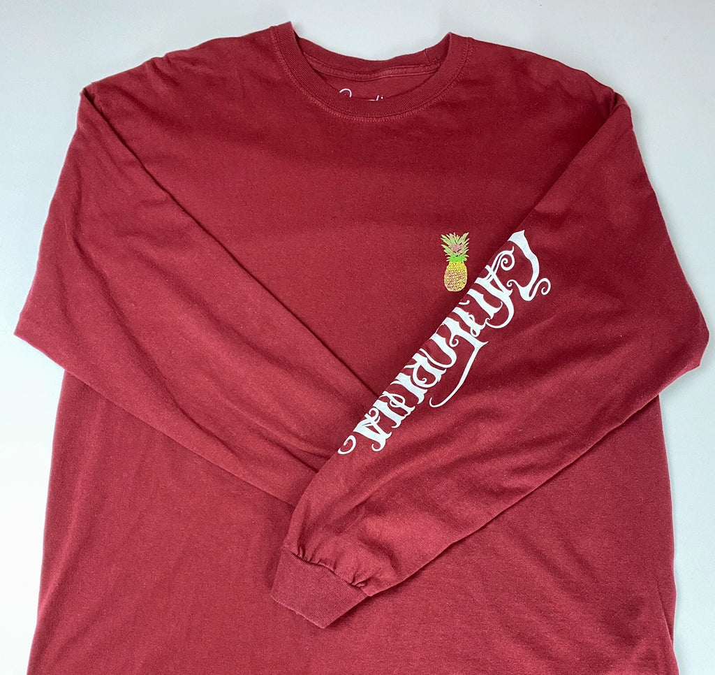 Tee T-shirt Size XL L/S Creative Empire California Sleeve Spell Out Red Men's