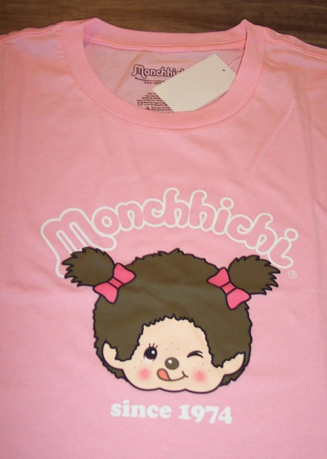 MONCHHICHI Monkey Since 1974  T-Shirt MENS XL NEW  w/ TAG Pink
