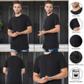 Mens Plain T Shirt Crew Neck & Short Sleeve Cotton Tee T-Shirt  S - 3XL