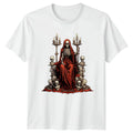 Skeleton King Of The Macabre T-Shirt Grim Reaper Gothic Halloween Gift