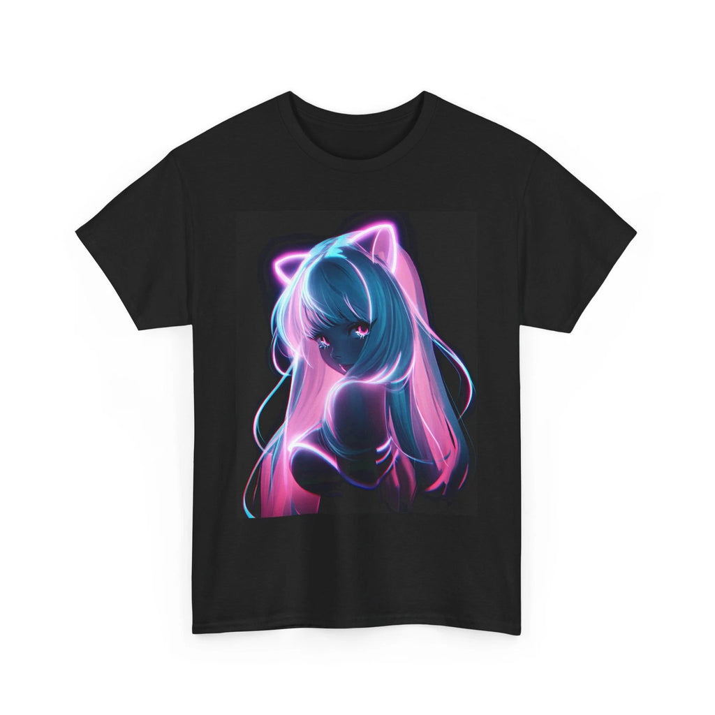 CYBER E-KITTEN CAT EARS ART TSHIRT TEE GIFT WOMEN MEN TEENS ANIME KAWAII SHIRT