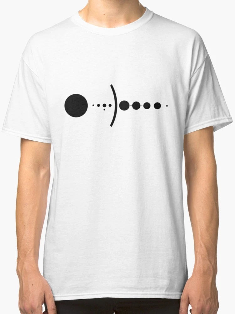 Minimalist Solar System T-Shirt (Unisex/Men)
