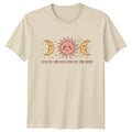 Live By The Sun Love By The Moon Celestial Boho Graphic T-Shirt