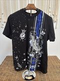 SOUTHPOLE Shirt Mens Medium Black Graphic Grunge Hip Hop Tee Y2K Short Sleeve