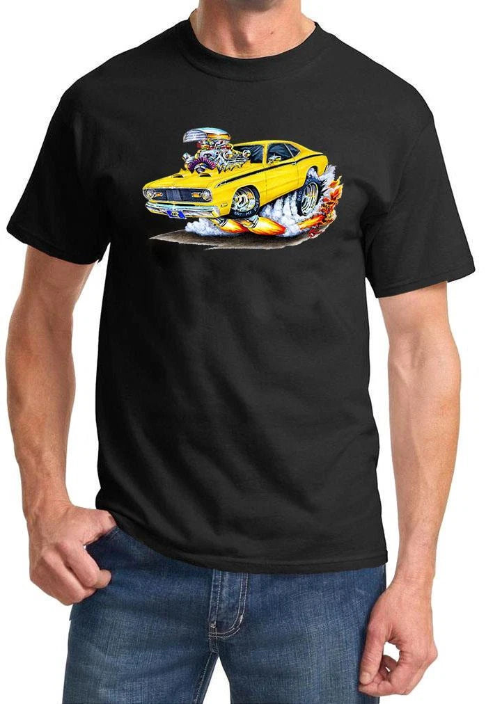 Plymouth Duster Full Color Cartoon Tshirt NEW FREE SHIPPING