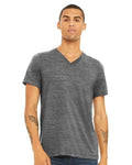 BELLA + CANVAS Unisex Textured Jersey V-Neck Tee - 3655