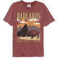 National Parks Badlands Minimalist Landscape Comfort Colors T-Shirt
