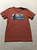 Busch Light Fishing Brew City T Shirt Mens M Medium Brown Red Crew Neck Short