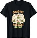 Cute Onigiri Support Group Circle Kawaii Sushi Snack Art T-Shirt