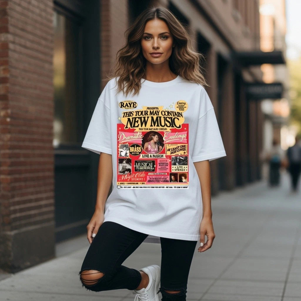 New Music Tour 2026 Style T Shirt Concert Graphic Fan Tee