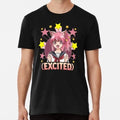 Excited Anime Girl Cute Japanese Kawaii Otaku Face S to 5XL Made in USA T-Shirt
