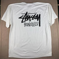 Stussy Honolulu Shirt Mens 2XL White Logo Streetwear Surf Graphic Tee