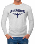 Men's Long Sleeve Airforce US Army Eagle Military Long Sleeve Shirt Fashion