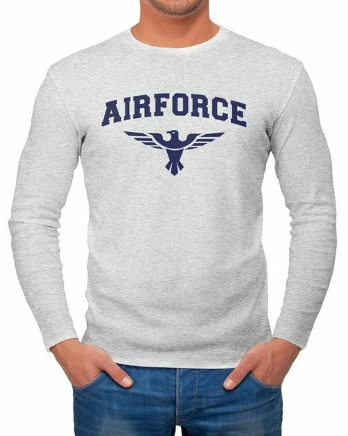 Men's Long Sleeve Airforce US Army Eagle Military Long Sleeve Shirt Fashion