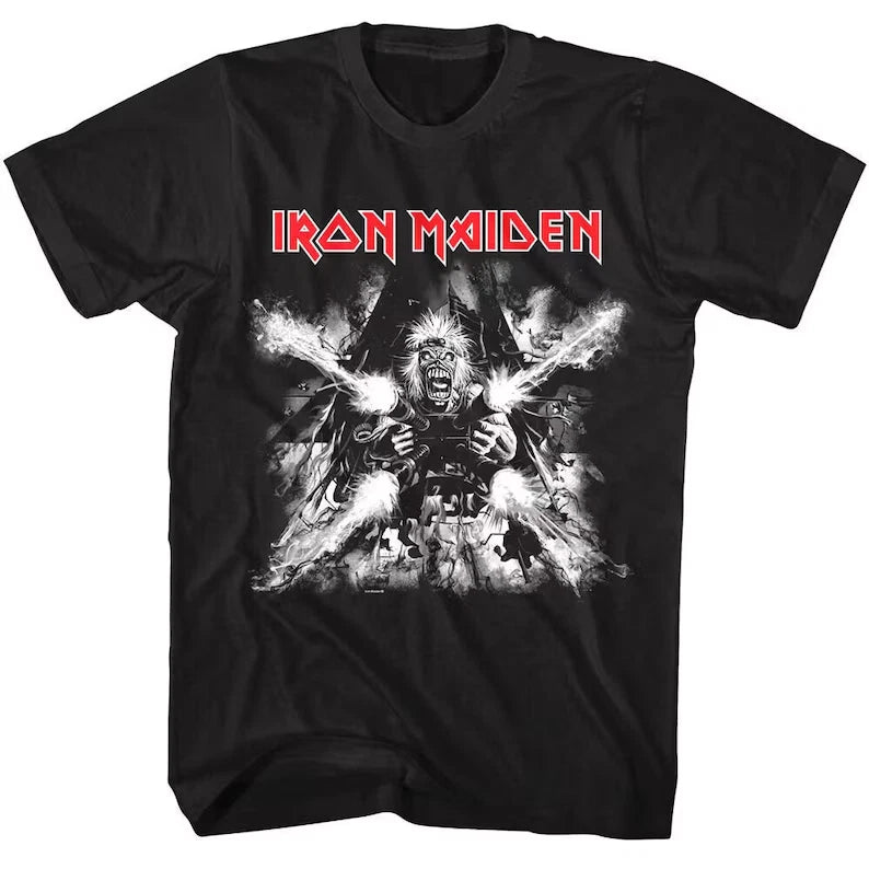 IRON MAIDEN T-Shirt Tailgunner Art Eddie Artillery Heavy Metal Rock Music Band